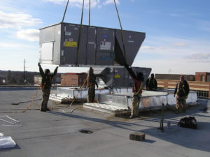 Commercial HVAC Rooftop Installation